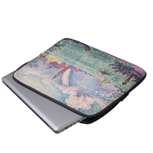 Paul Signac - Rainbow, Venedig Laptopschutzhülle (Vorne Knopf)