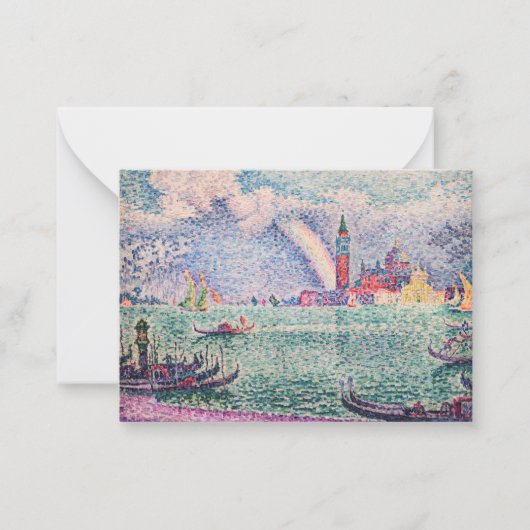 Paul Signac - Rainbow, Venedig Mitteilungskarte (Vorderseite)