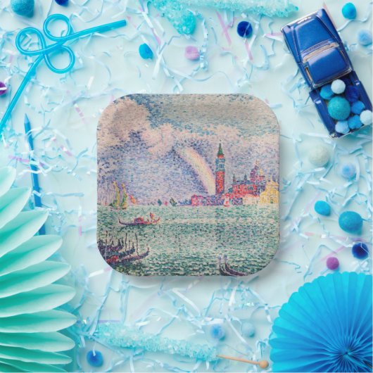 Paul Signac - Rainbow, Venedig Pappteller (Party)