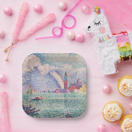 Paul Signac - Rainbow, Venedig Pappteller (Party)