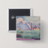 Paul Signac - Regenbogen, Venedig Button (Vorne & Hinten)
