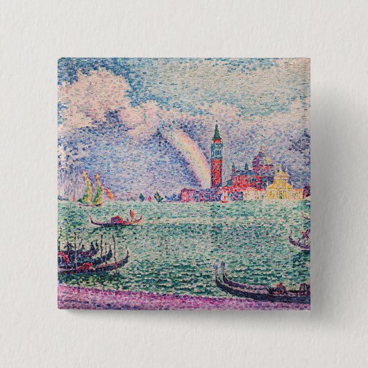 Paul Signac - Regenbogen, Venedig Button (Vorderseite)