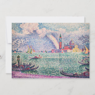 Paul Signac - Regenbogen, Venedig Dankeskarte