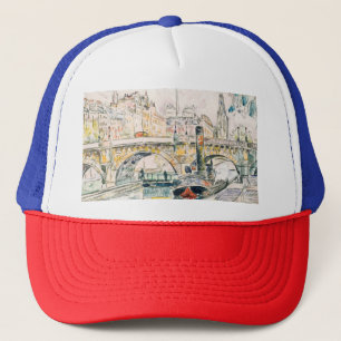 Paul Signac Schlepper an der Pont Neuf Paris Truckerkappe