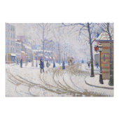 Paul Signac - Schnee, Boulevard de Clichy, Paris Fotodruck (Vorne)