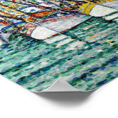 Paul Signac - Segen der Thunfischflotte in Groix. Poster (Ecke)