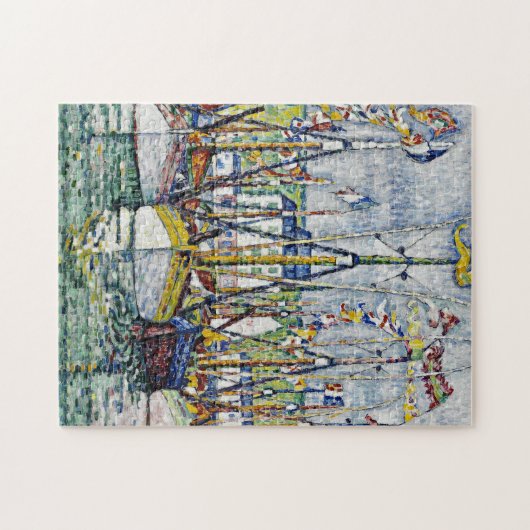 Paul Signac - Segen der Thunfischflotte in Groix. Puzzle (Horizontal)