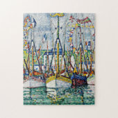 Paul Signac - Segen der Thunfischflotte in Groix. Puzzle (Vertikal)