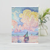 Paul Signac - The Pink Cloud, Antibes, 1916 Einladung (Stehend Vorderseite)