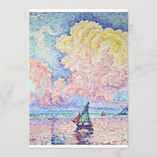 Paul Signac - The Pink Cloud, Antibes, 1916 Einladung