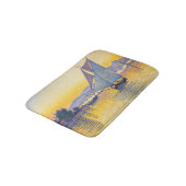 Paul Signac - The Port at Sunset, Opus 236 Badematte (Schrägansicht)