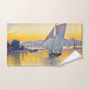 Paul Signac - The Port at Sunset, Opus 236 Badhandtuch Set