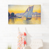 Paul Signac - The Port at Sunset, Opus 236 Banner (Insitu)