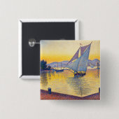 Paul Signac - The Port at Sunset, Opus 236 Button (Vorne & Hinten)