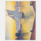 Paul Signac - The Port at Sunset, Opus 236 Fleecedecke (Vorderseite)