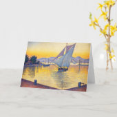 Paul Signac - The Port at Sunset, Opus 236 Karte (Gelbe Blume)