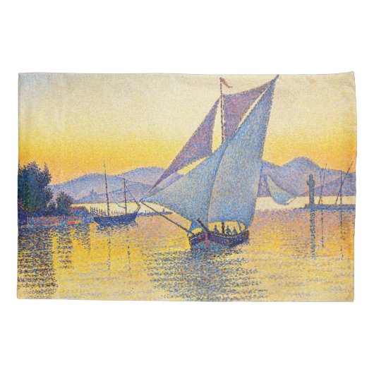 Paul Signac - The Port at Sunset, Opus 236 Kissenbezug (Rückseite)