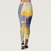 Paul Signac - The Port at Sunset, Opus 236 Leggings (Rückseite)