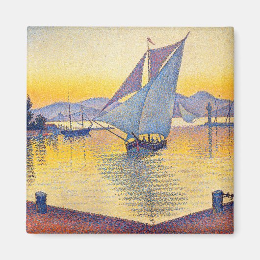 Paul Signac - The Port at Sunset, Opus 236 Magnet (Vorne)