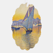 Paul Signac - The Port at Sunset, Opus 236 Ornament Karte (Rechts)