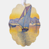 Paul Signac - The Port at Sunset, Opus 236 Ornament Karte (Links)