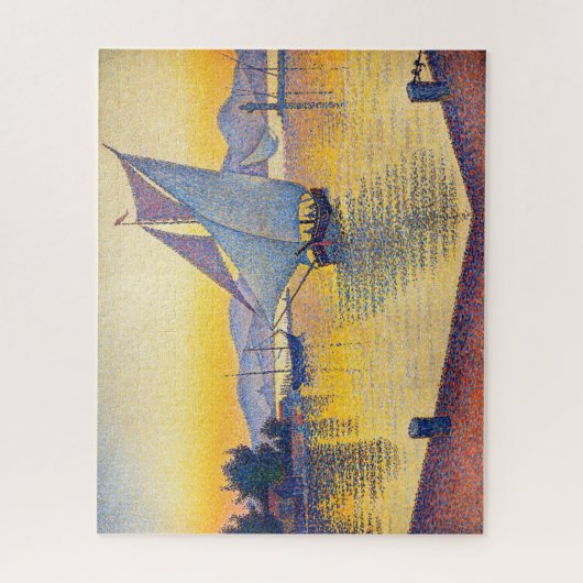 Paul Signac - The Port at Sunset, Opus 236 Puzzle (Vertikal)