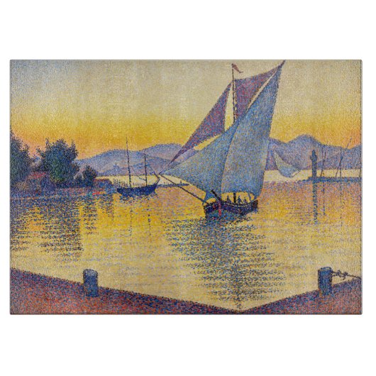 Paul Signac - The Port at Sunset, Opus 236 Schneidebrett (Vorderseite)