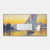Paul Signac - The Port at Sunset, Opus 236 Schreibtischunterlage (Tastatur & Maus)