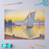 Paul Signac - The Port at Sunset, Opus 236 Seidenpapier (Basteln)