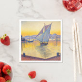 Paul Signac - The Port at Sunset, Opus 236 Serviette (Beispiel)