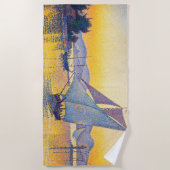 Paul Signac - The Port at Sunset, Opus 236 Strandtuch (Vorderseite)