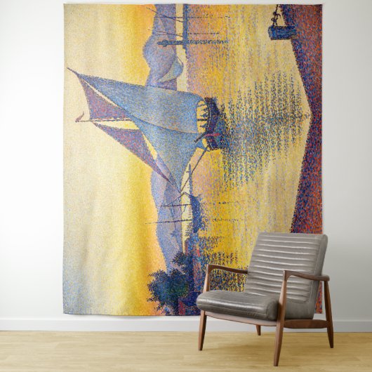 Paul Signac - The Port at Sunset, Opus 236 Wandteppich (Beispiel)