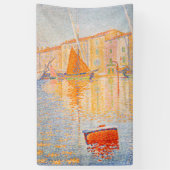 Paul Signac - The Red Buoy, Saint-Tropez Banner (Vertikal)