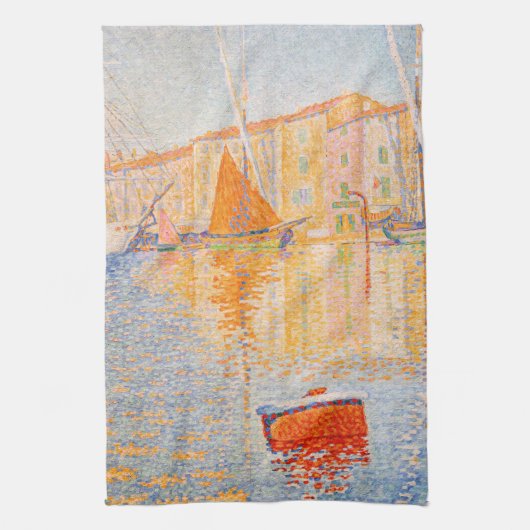 Paul Signac - The Red Buoy, Saint-Tropez Geschirrtuch (Vertikal)