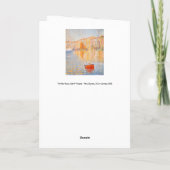 Paul Signac - The Red Buoy, Saint-Tropez Karte (Rückseite)