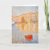 Paul Signac - The Red Buoy, Saint-Tropez Karte (Vorderseite)