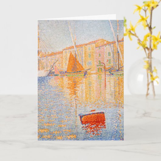 Paul Signac - The Red Buoy, Saint-Tropez Karte (Gelbe Blume)