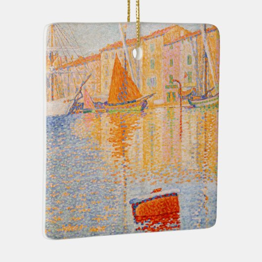 Paul Signac - The Red Buoy, Saint-Tropez Keramikornament (Rechts)