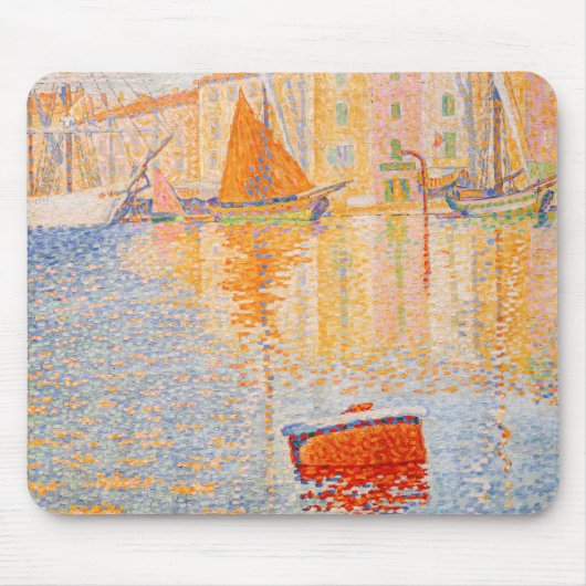 Paul Signac - The Red Buoy, Saint-Tropez Mousepad (Vorne)
