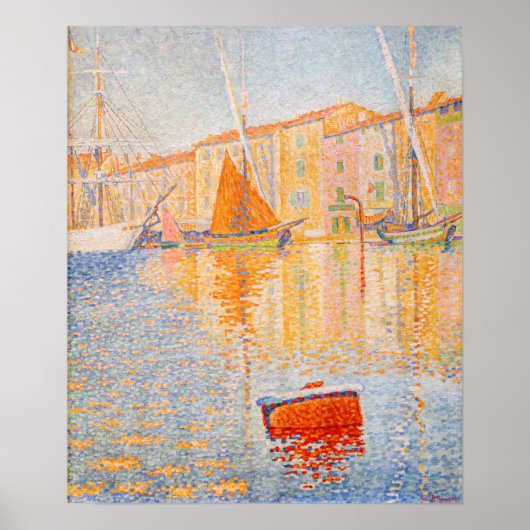 Paul Signac - The Red Buoy, Saint-Tropez Poster (Vorne)