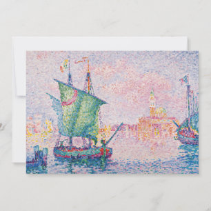 Paul Signac - Venedig, Die rosa Wolke Einladung