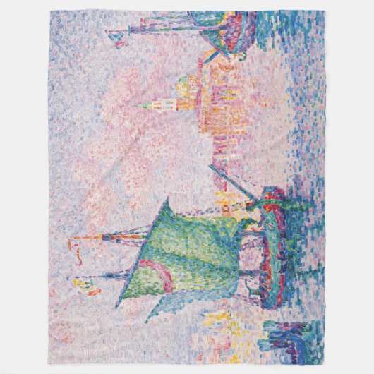 Paul Signac - Venedig, Die rosa Wolke Fleecedecke (Vorderseite)