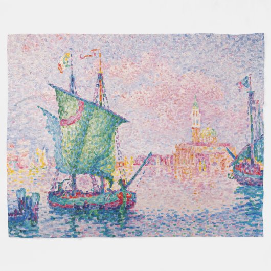 Paul Signac - Venedig, Die rosa Wolke Fleecedecke (Vorderseite (Horizontal))