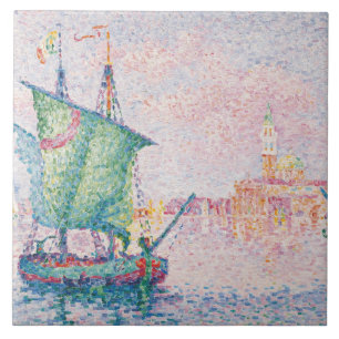 Paul Signac - Venedig, Die rosa Wolke Fliese