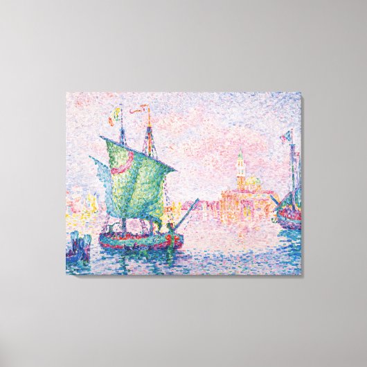 Paul Signac - Venedig, Die rosa Wolke Leinwanddruck (Vorderseite)