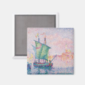 Paul Signac - Venedig, Die rosa Wolke Magnet (Vorderseite/Rückseite)
