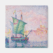 Paul Signac - Venedig, Die rosa Wolke Magnet (Vorne)