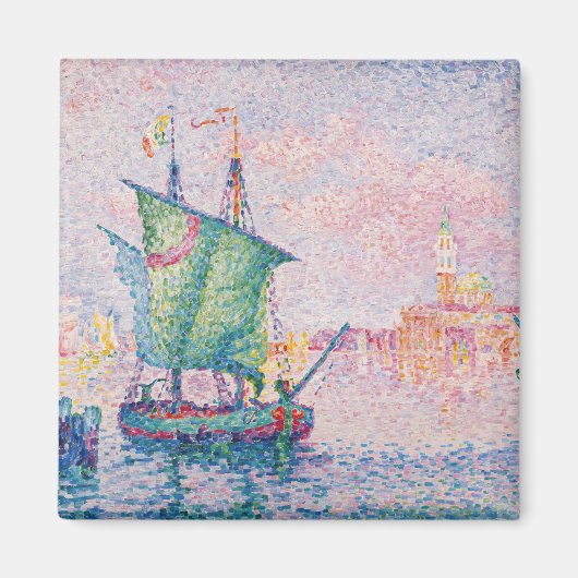 Paul Signac - Venedig, Die rosa Wolke Magnet (Vorne)