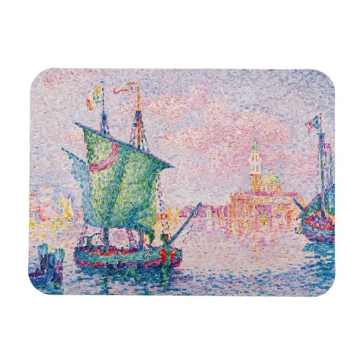 Paul Signac - Venedig, Die rosa Wolke Magnet (Horizontal)