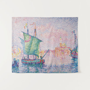 Paul Signac - Venedig, Die rosa Wolke Wandteppich